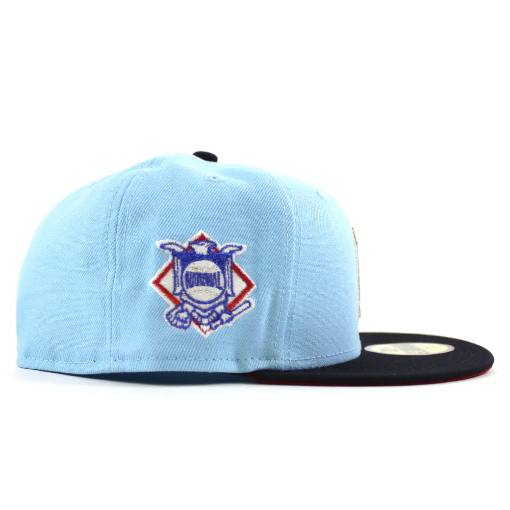 Pittsburgh Pirates National’s Patch 59Fifty New Era Fitted Hat (Blue Navy Scarlet Red Under Brim)