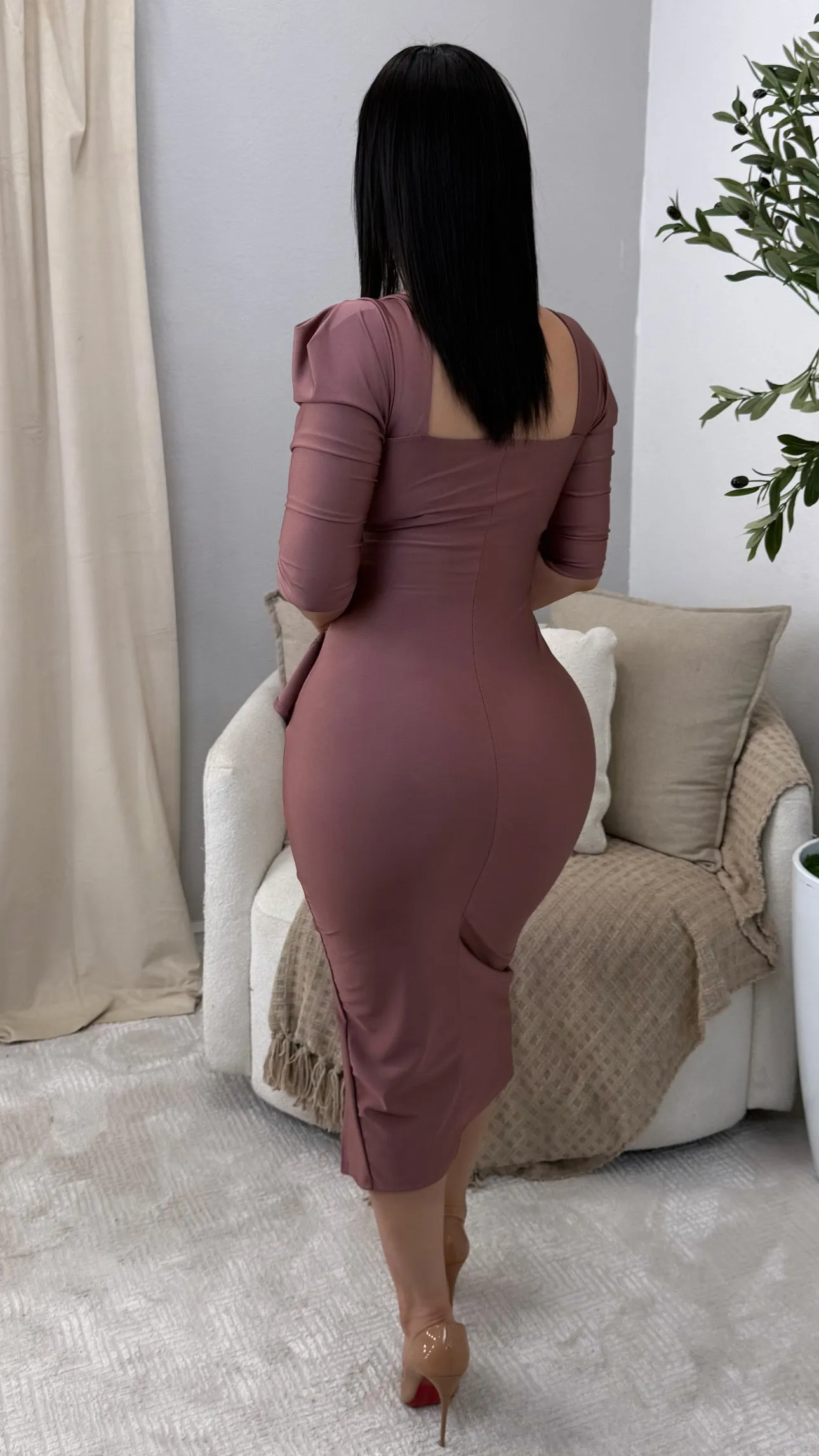 POR TI ROSE DRESS