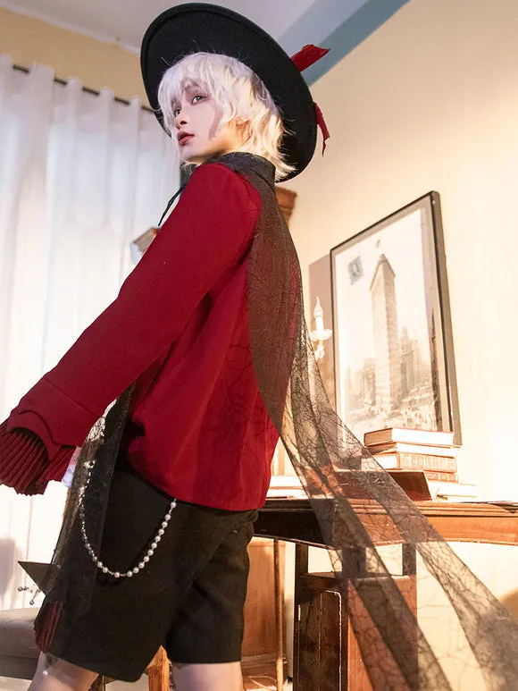 Pre-sell Gothic Lolita Bloomers Straight Red Lolita Shorts