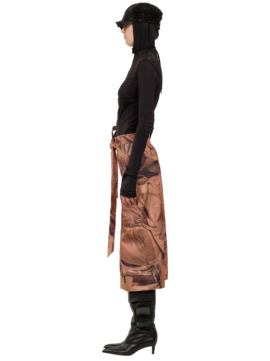 Printed Midi Skirt