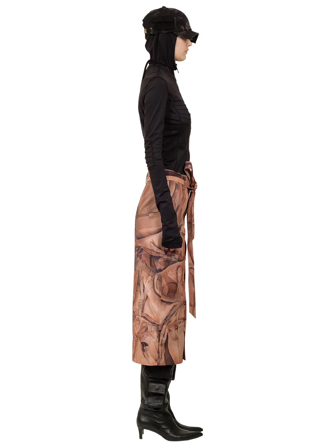 Printed Midi Skirt