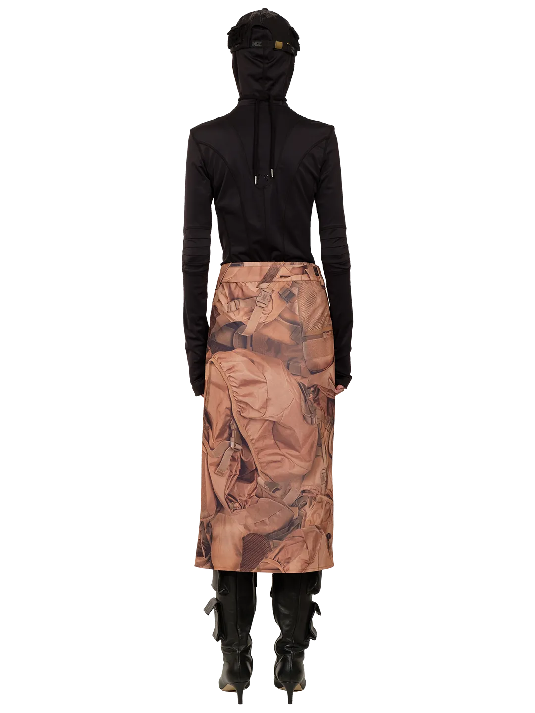 Printed Midi Skirt