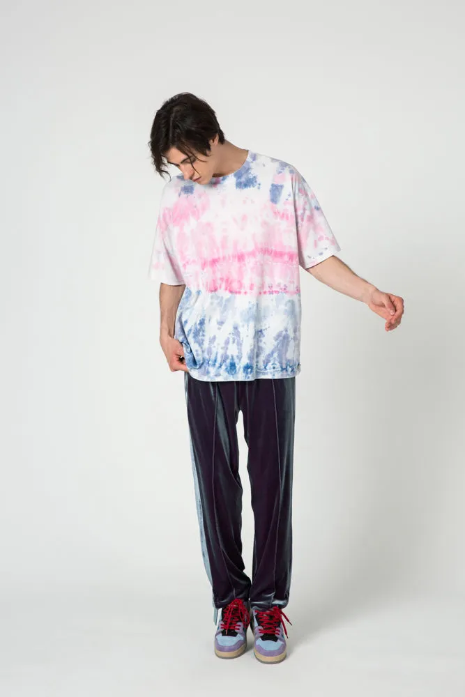 Purple-Blue Velvet Trousers