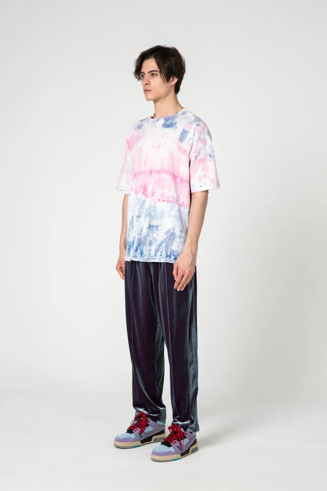 Purple-Blue Velvet Trousers