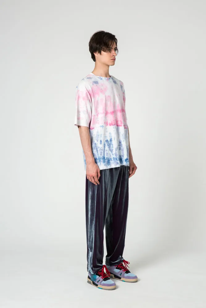 Purple-Blue Velvet Trousers