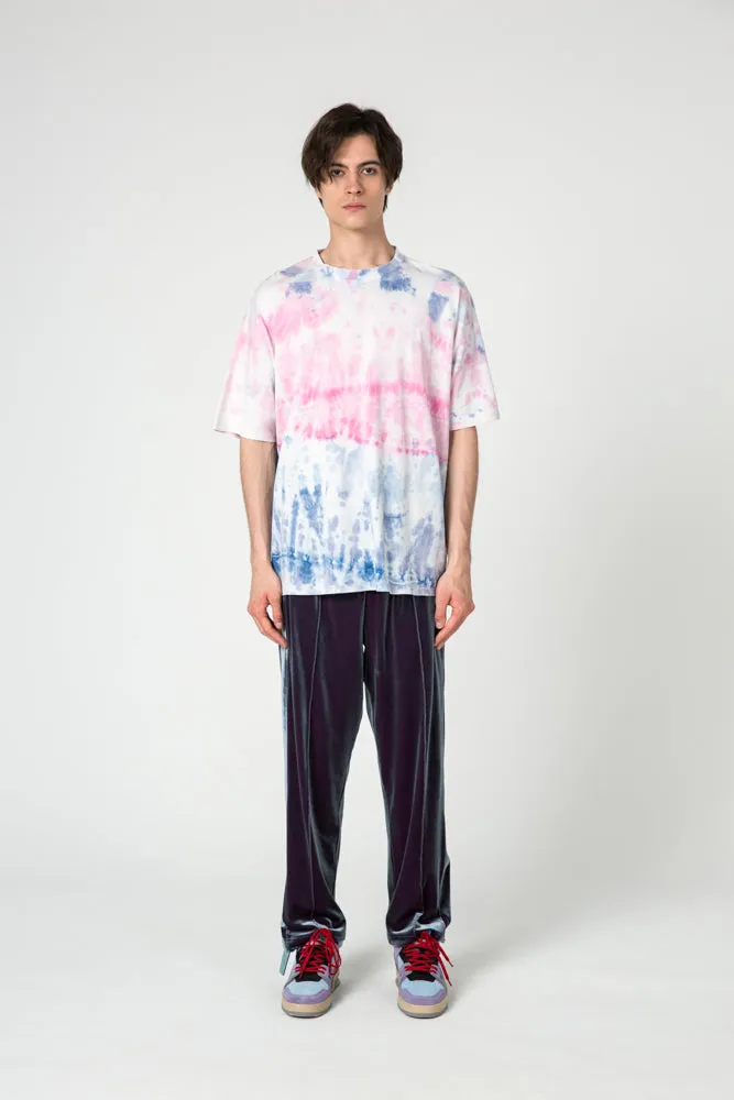 Purple-Blue Velvet Trousers