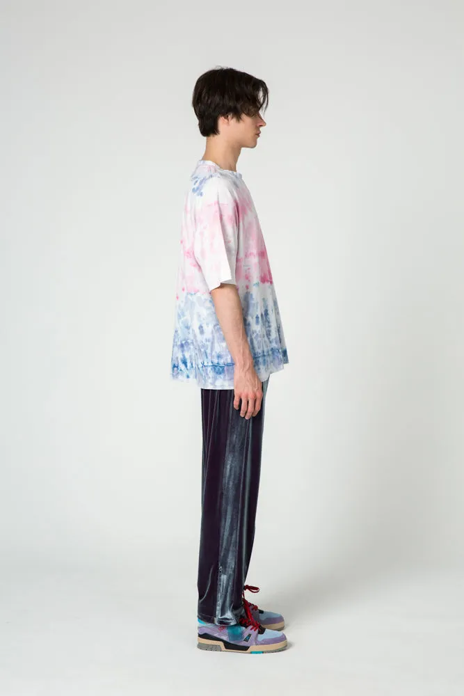 Purple-Blue Velvet Trousers