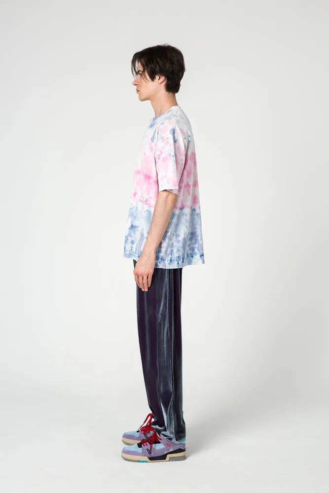 Purple-Blue Velvet Trousers