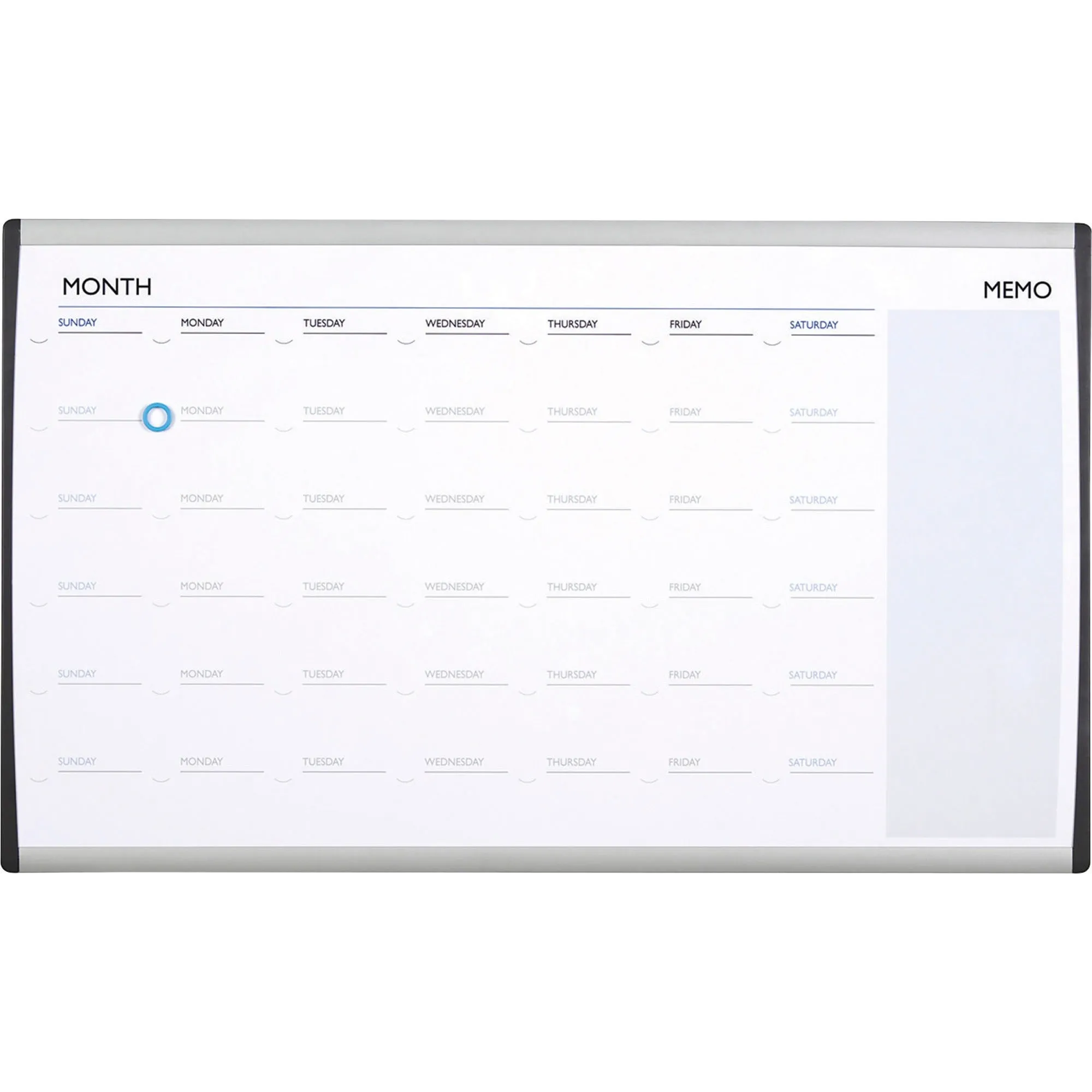 Quartet Arc Cubicle Whiteboard Calendar