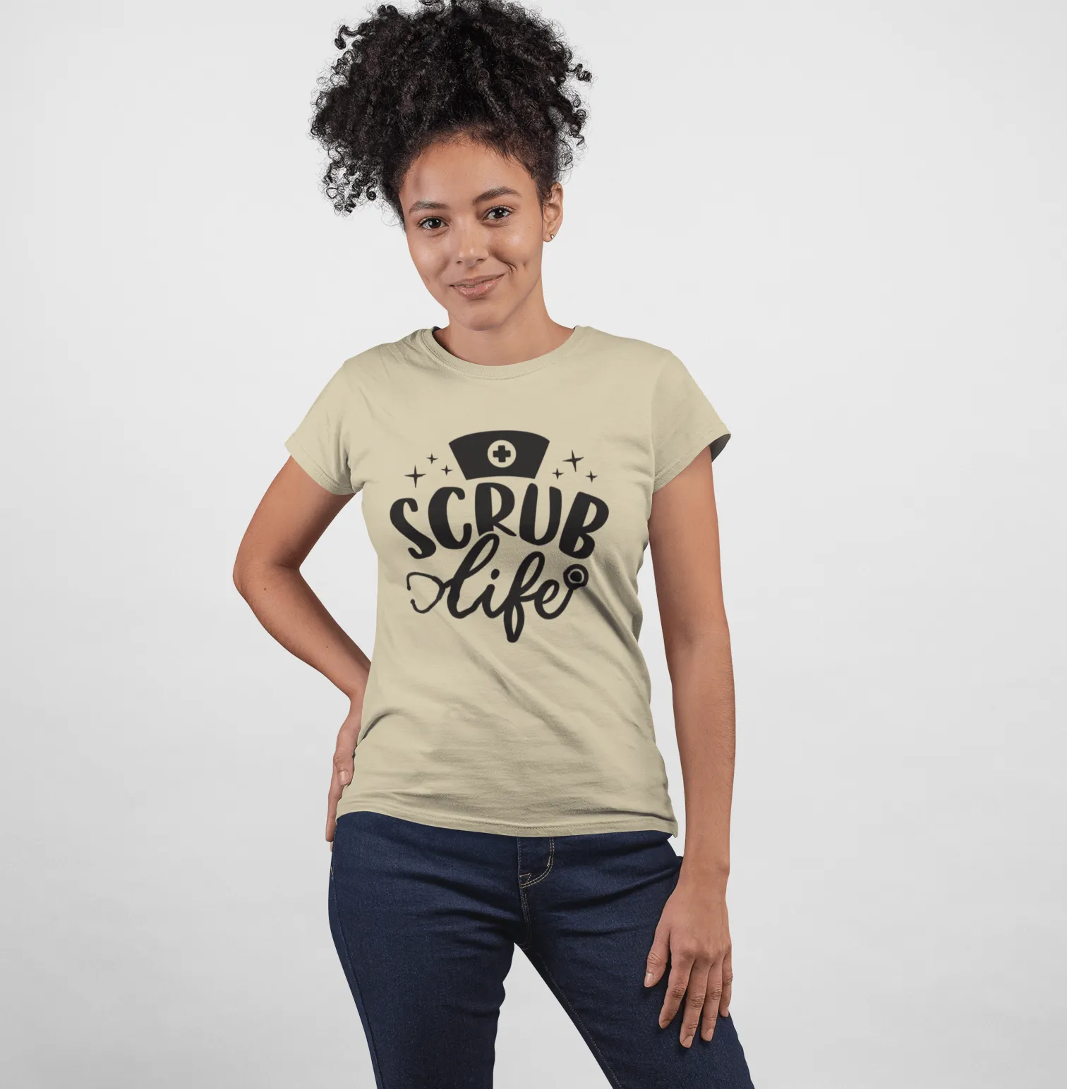 "Scrub Life" Women's Fitted Tee