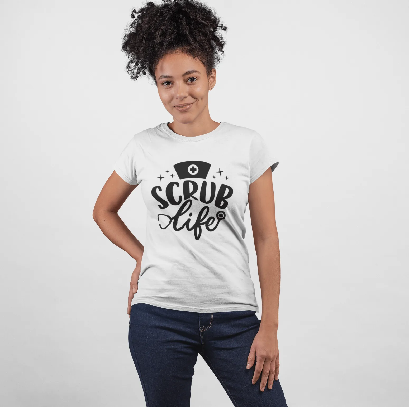 "Scrub Life" Women's Fitted Tee