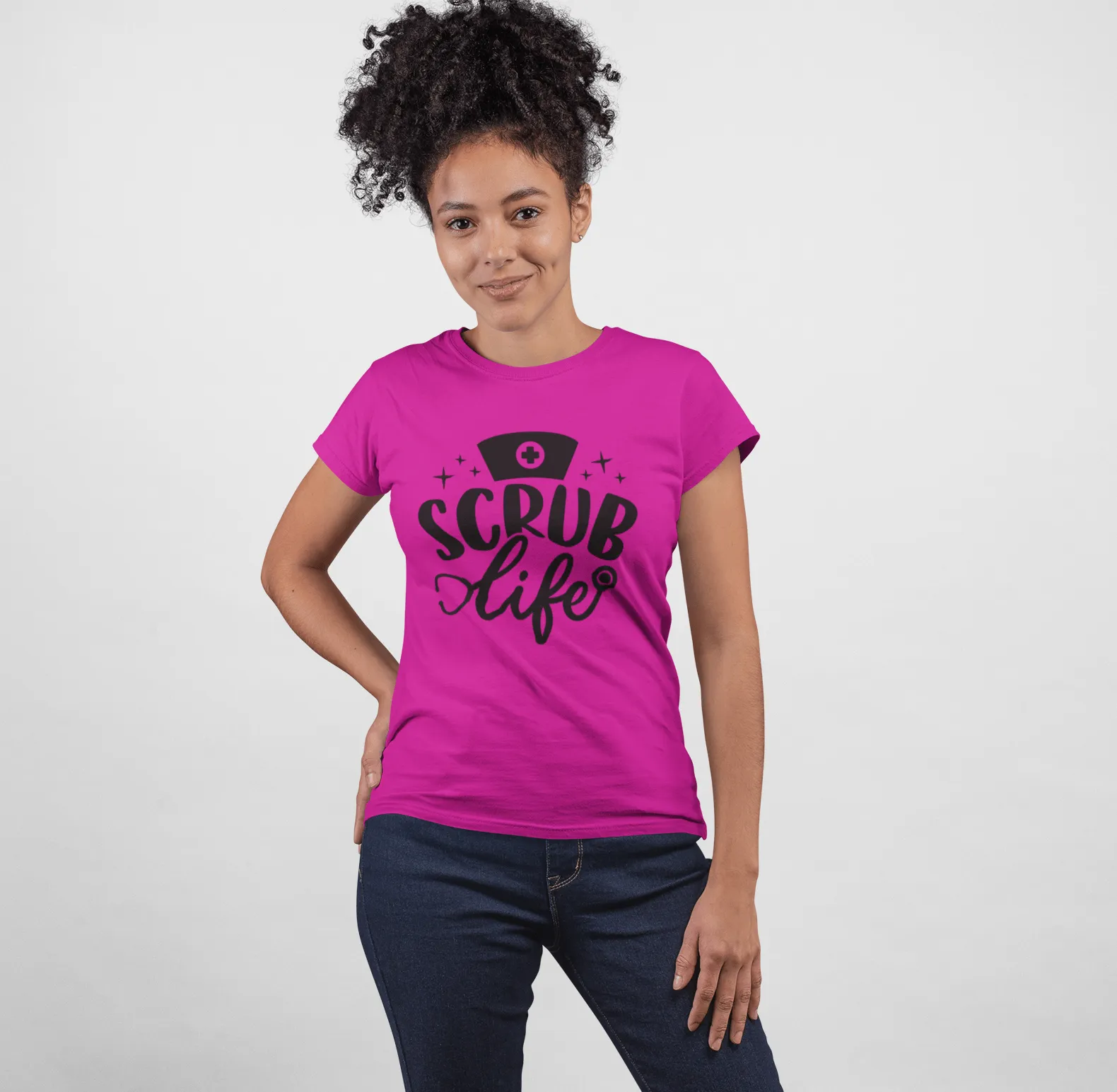 "Scrub Life" Women's Fitted Tee