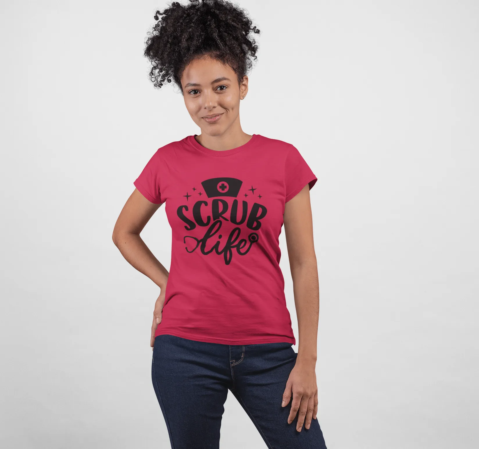 "Scrub Life" Women's Fitted Tee
