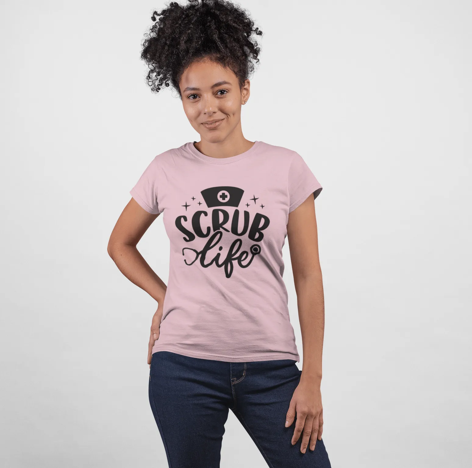 "Scrub Life" Women's Fitted Tee