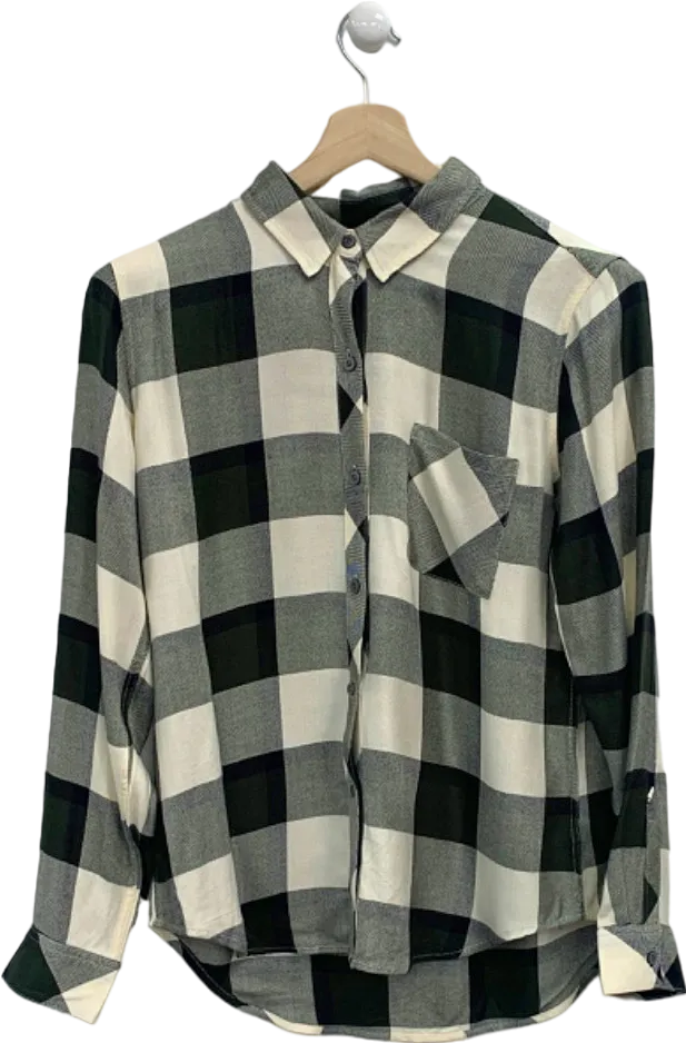 Rails Black and White Checked Hunter Shirt UK M