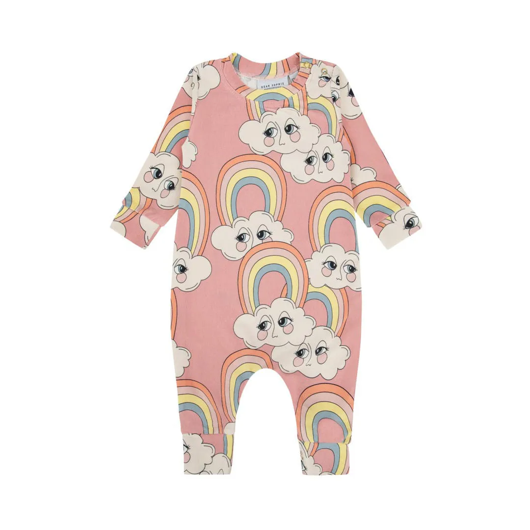 Rainbow Pink Sleepsuit - ONLY 2 LEFT