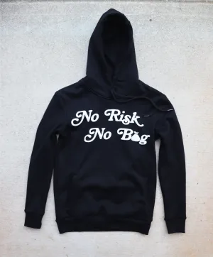 RISKY REWARDS PUFF PRINT NO RISK NO BAG PREMIUM COTTON PULLOVER HOODIE