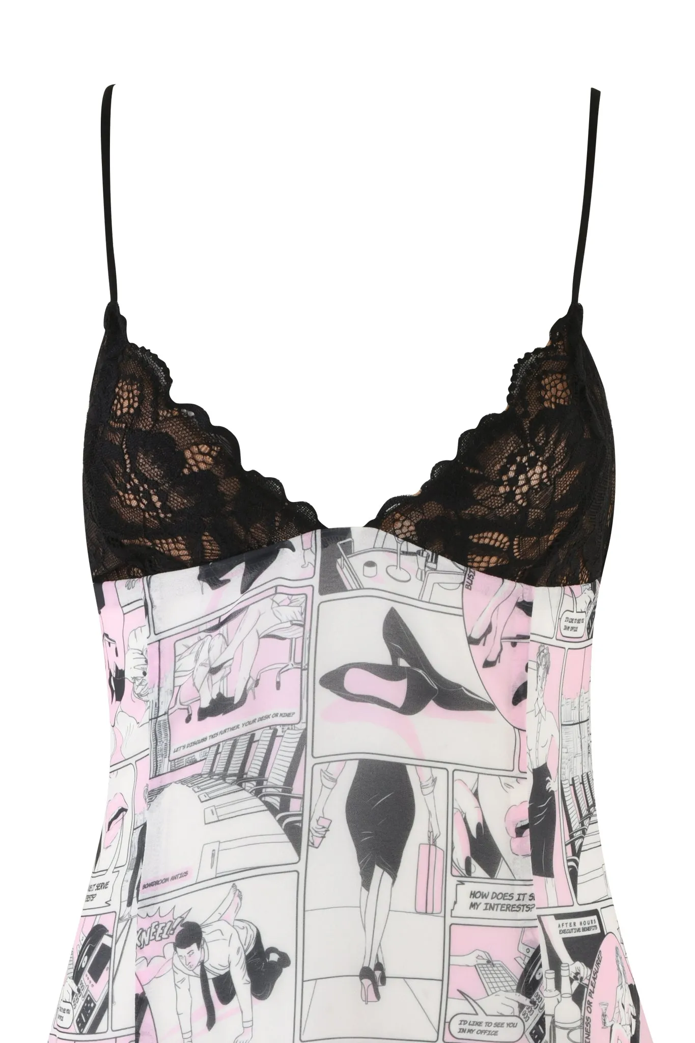 ROSIE DRESS - PINK : DIGITAL:COMIC PRINT