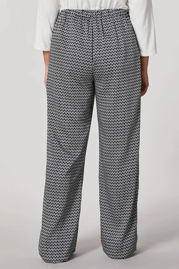ROTA GRAPHIC PRINT TWILL TROUSERS