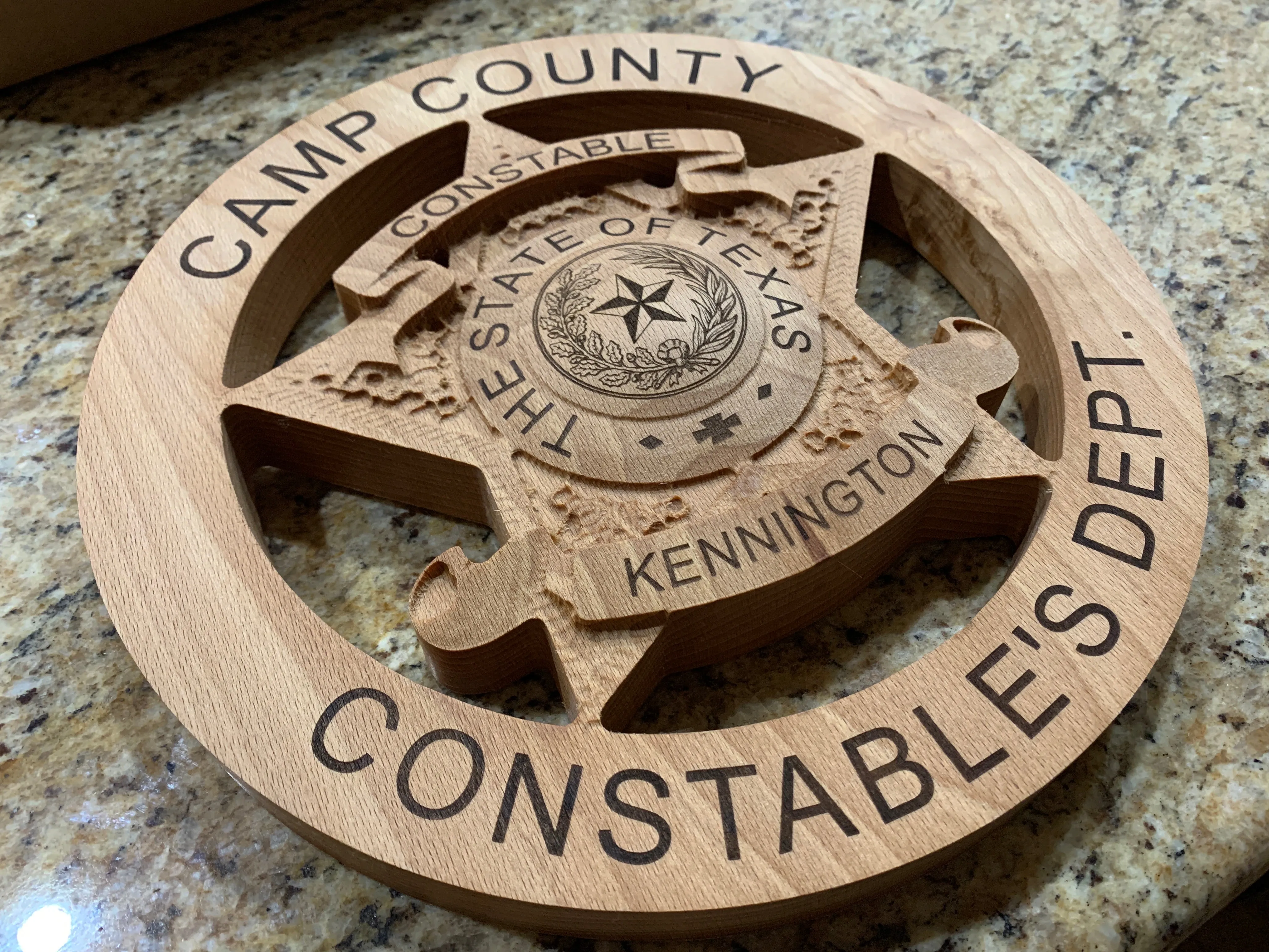 Round 5 point sheriff badge