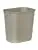 Rubbermaid 36 Qt 9 gal Plastic Open Top Wastebasket Trash Can Garbage Bin, Ivory