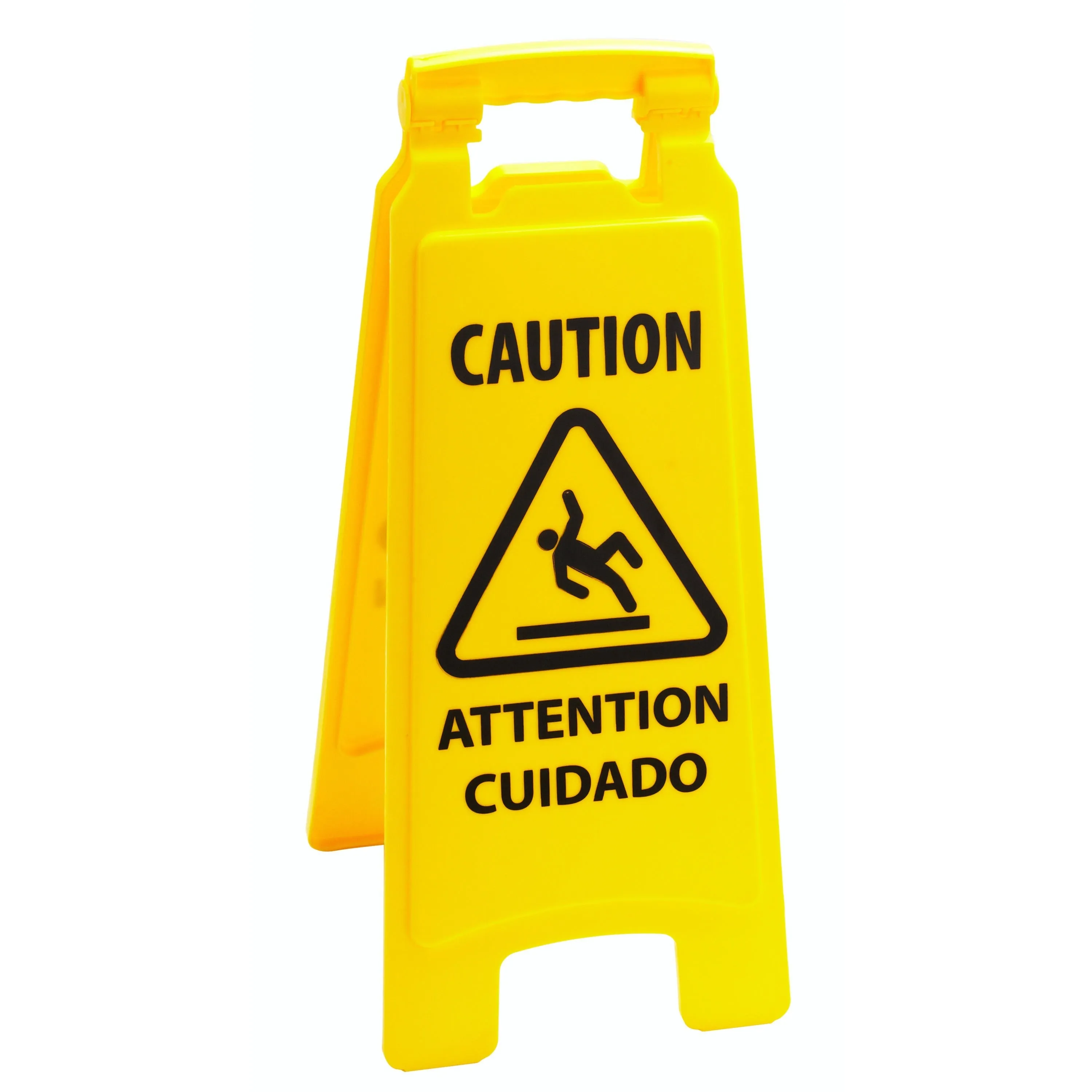 Rubbermaid Commercial 2-sided Multilingual Caution Sign