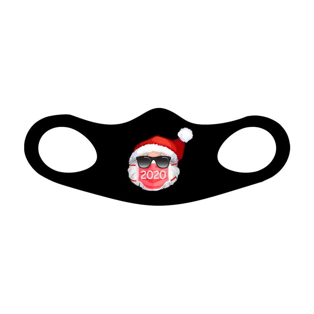 Santa 2020 Christmas Fitted Face Mask And Covering