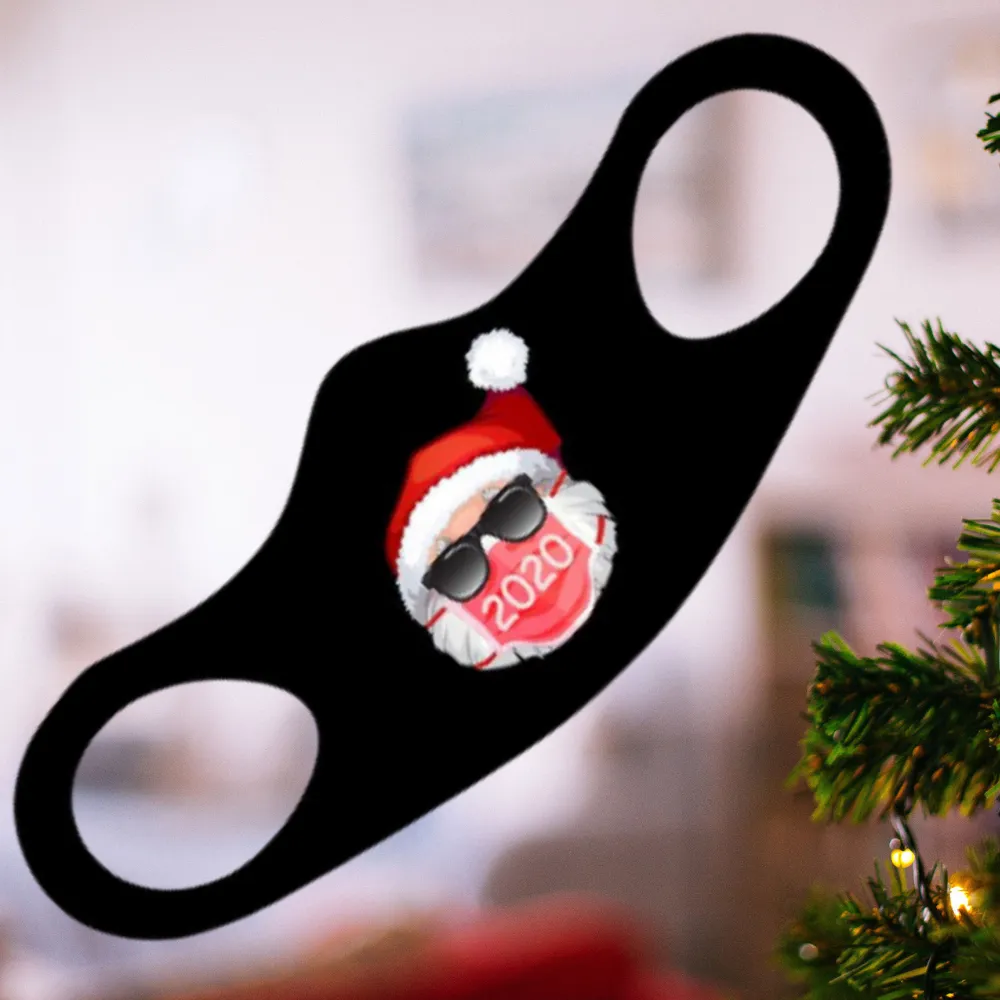 Santa 2020 Christmas Fitted Face Mask And Covering