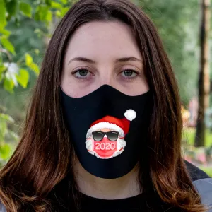 Santa 2020 Christmas Fitted Face Mask And Covering