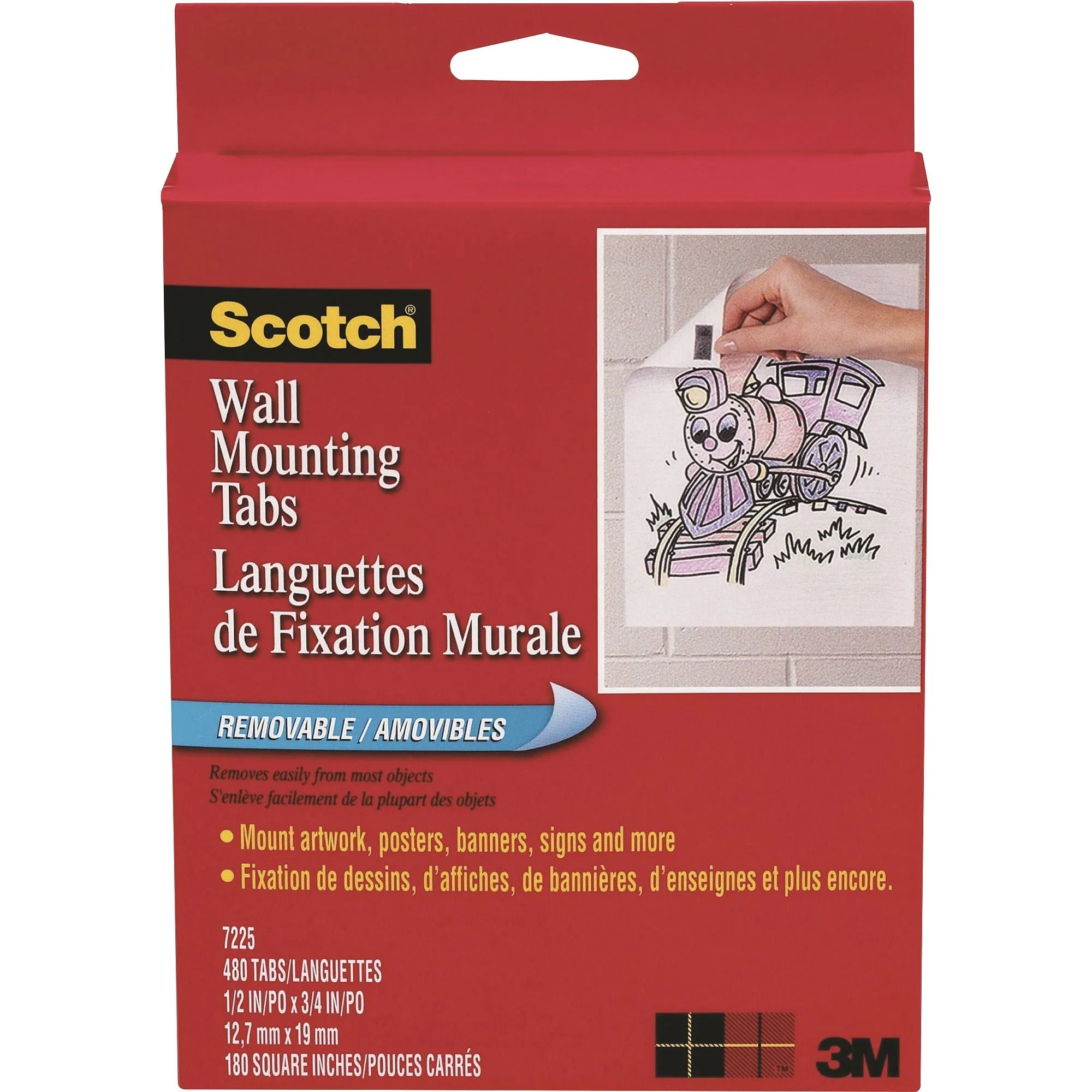 Scotch Wall Mounting Tab