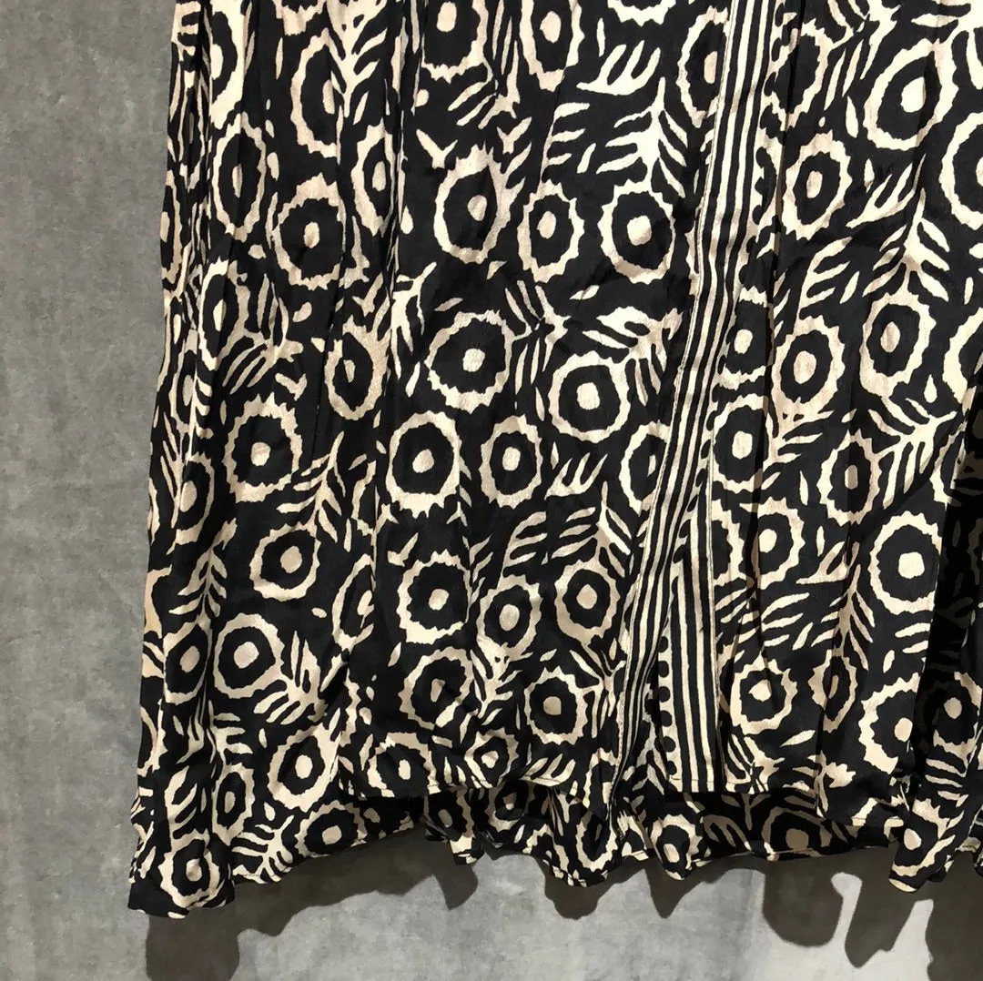 Sea New York Black and White Print 'Emi' Midi Dress