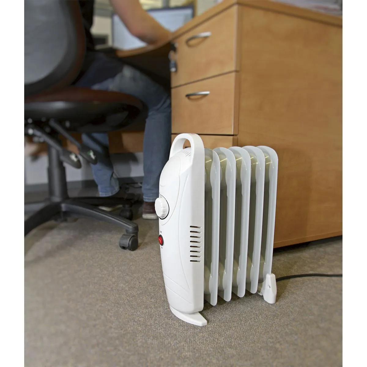 Sealey Oil-Filled Radiator Mini 800W/230V 6-Element