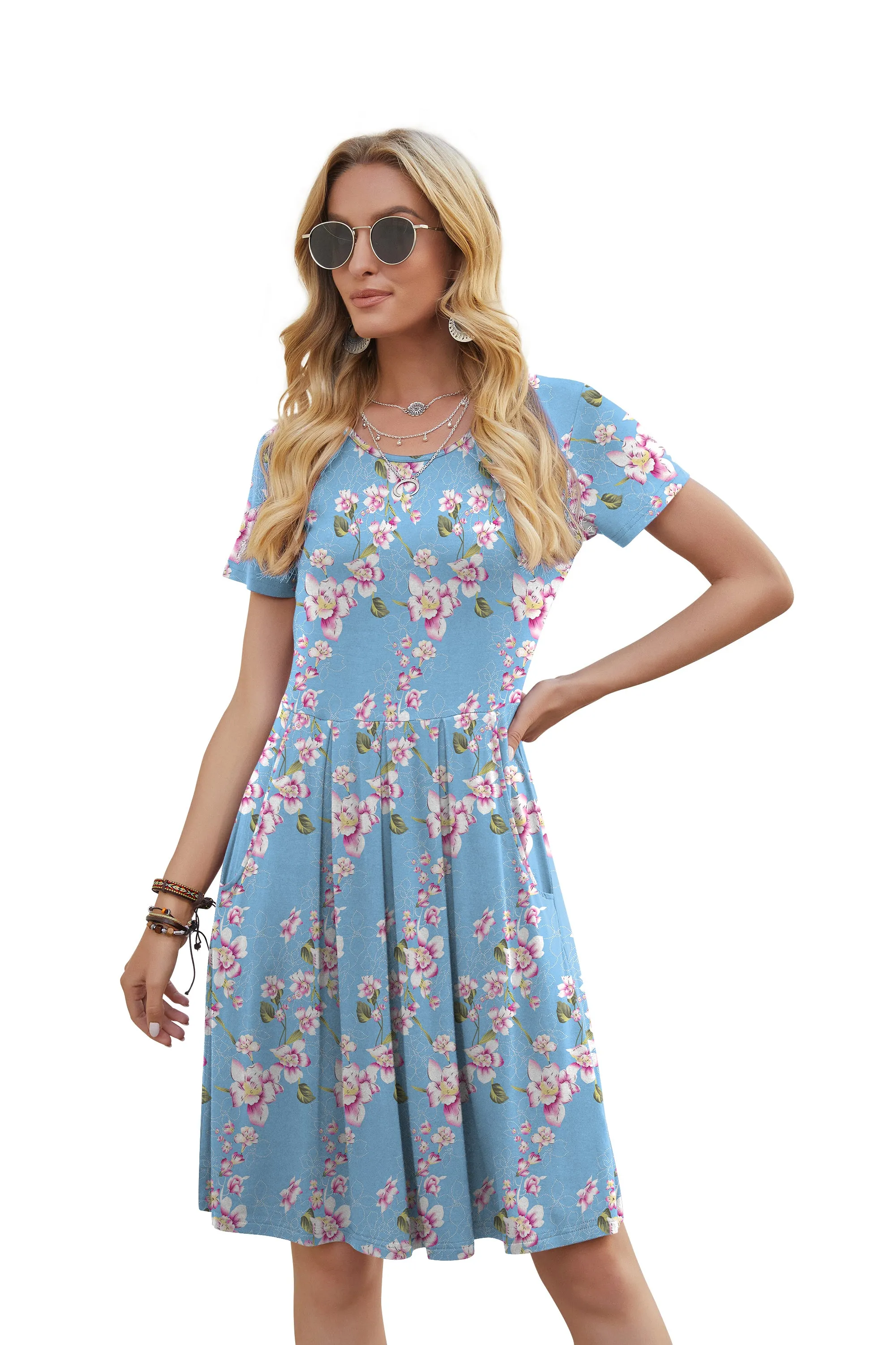 Short Sleeve Dresses with Pockets