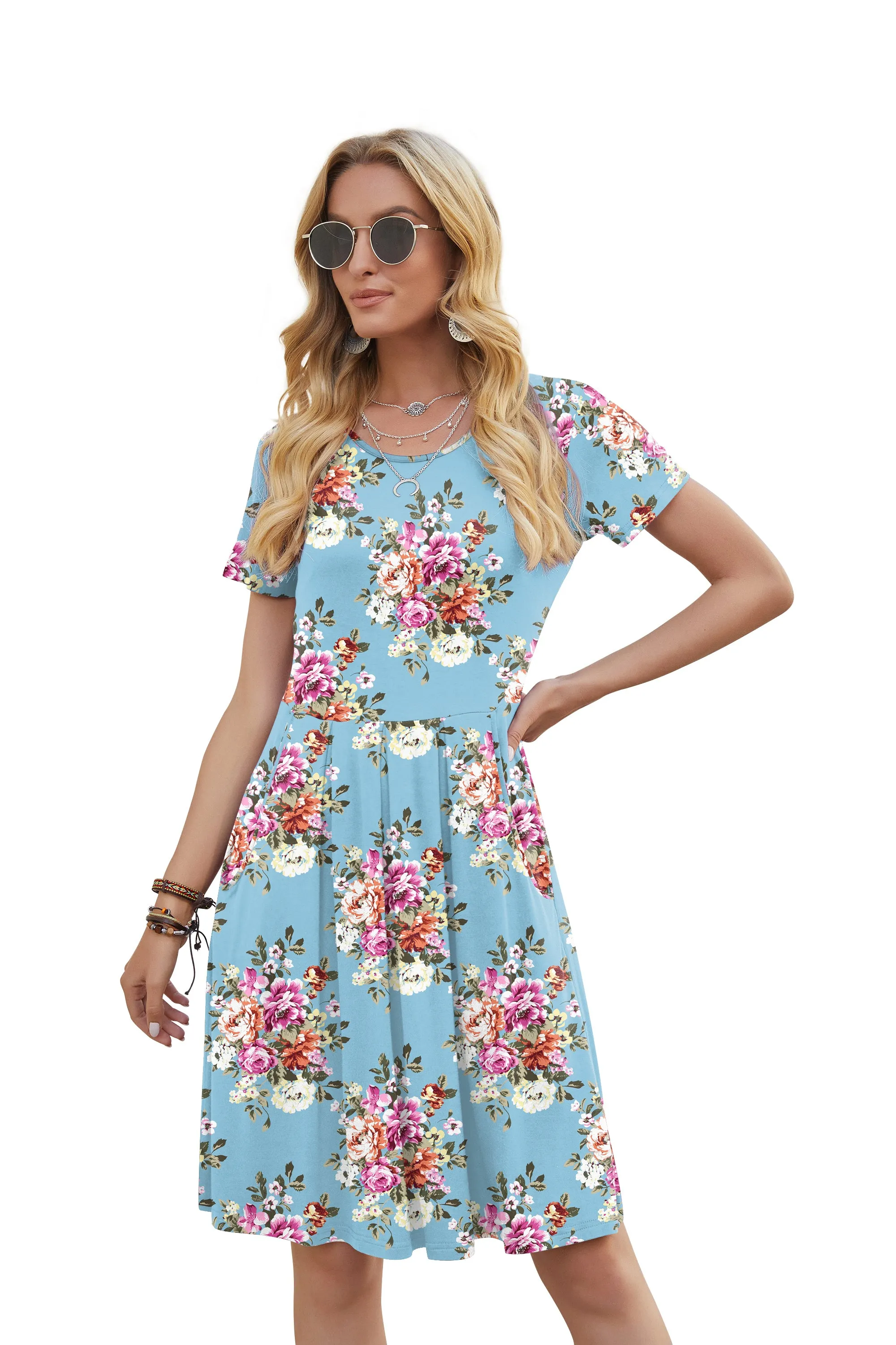 Short Sleeve Dresses with Pockets