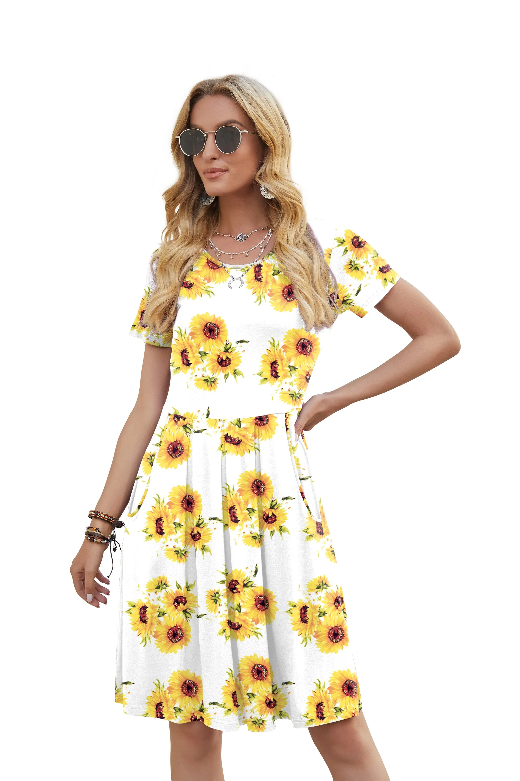 Short Sleeve Dresses with Pockets
