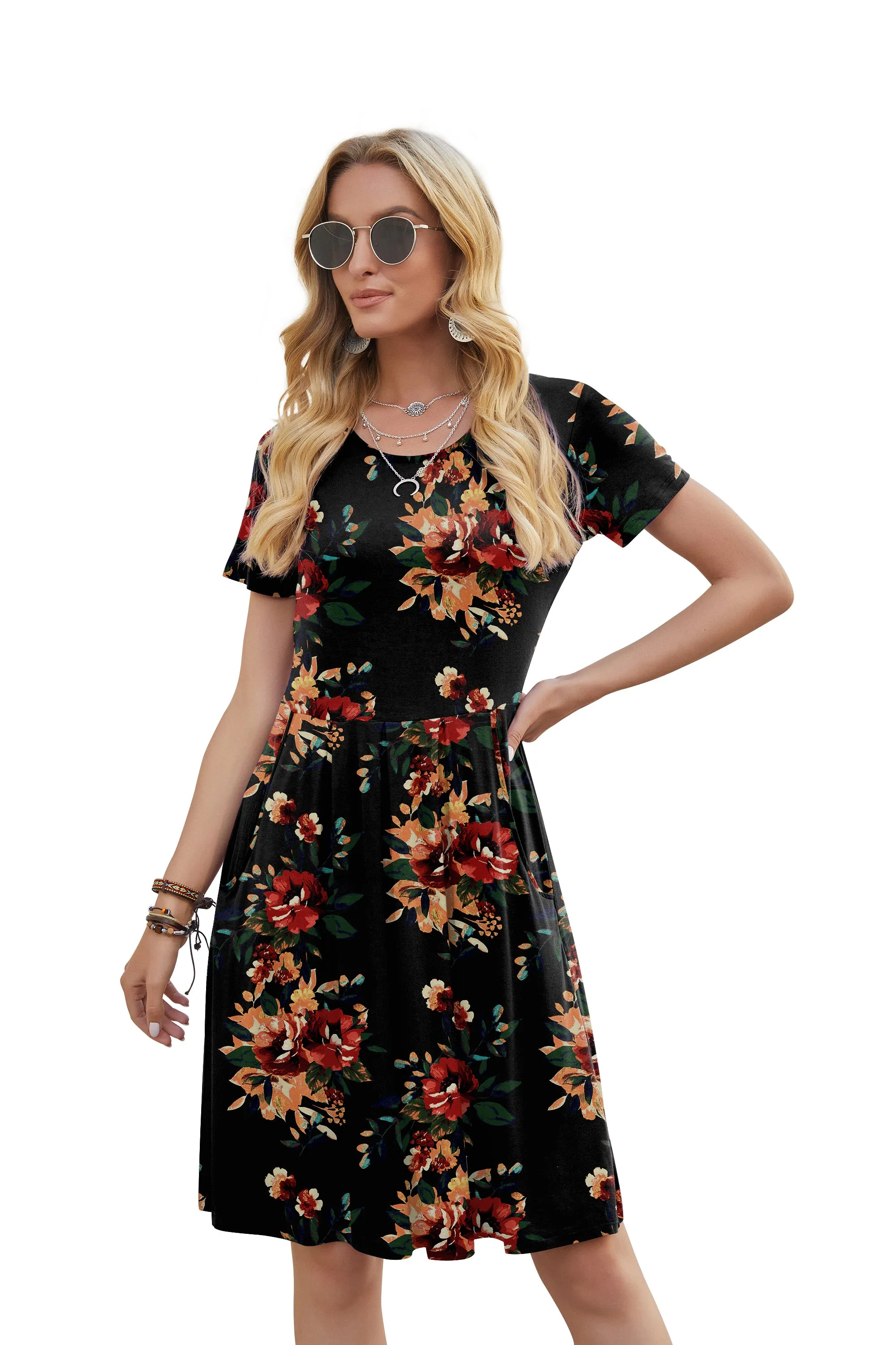 Short Sleeve Dresses with Pockets