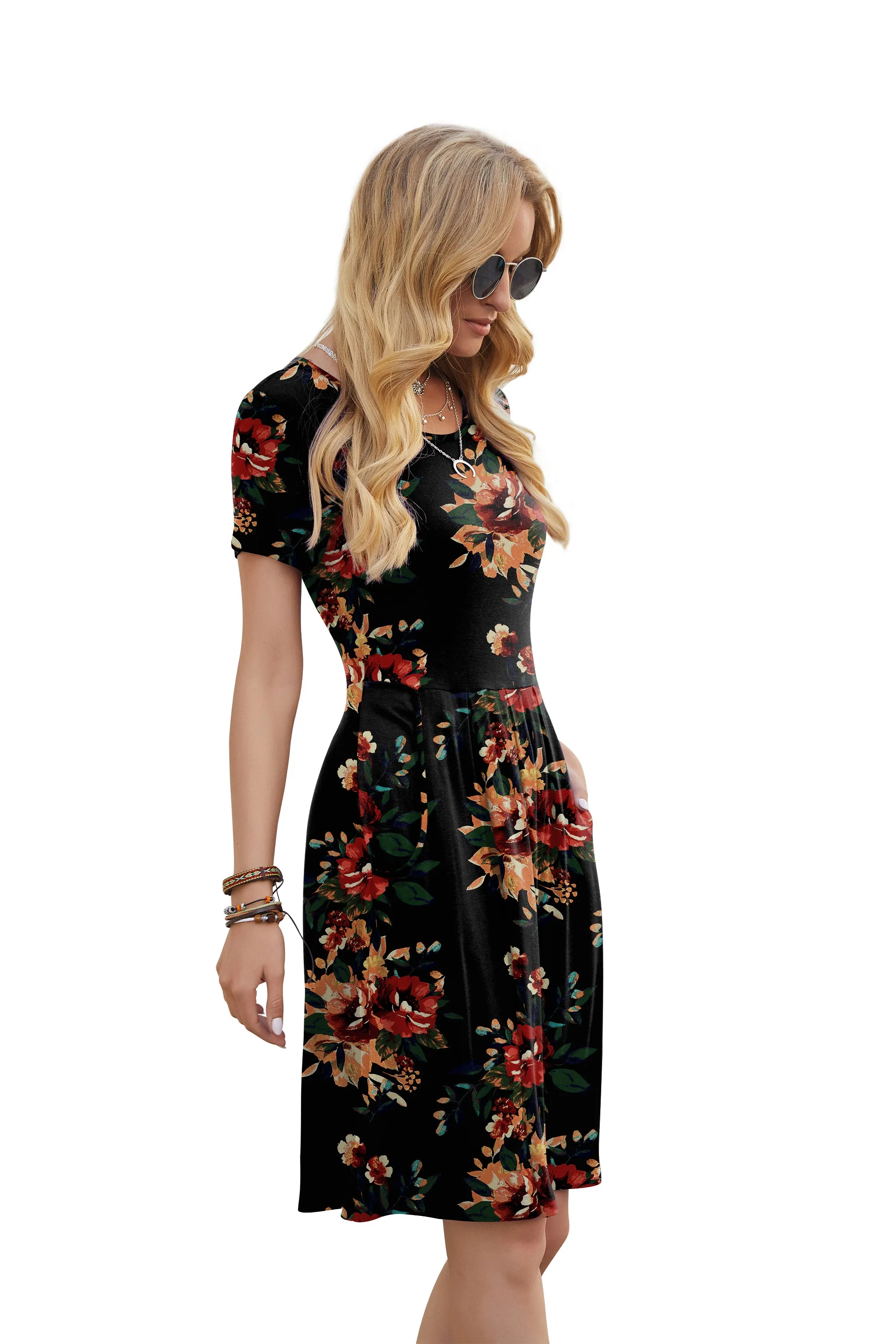 Short Sleeve Dresses with Pockets