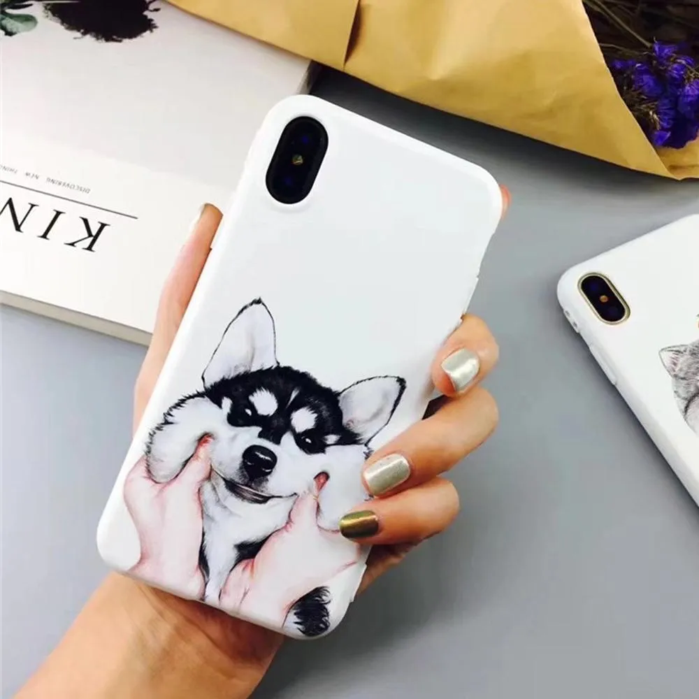 Silicon Phone Case iPhone - Color Print Cover Lovely Dog