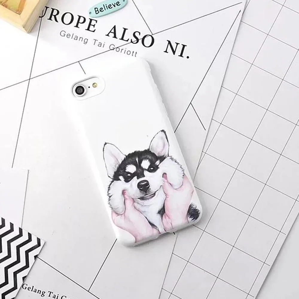 Silicon Phone Case iPhone - Color Print Cover Lovely Dog
