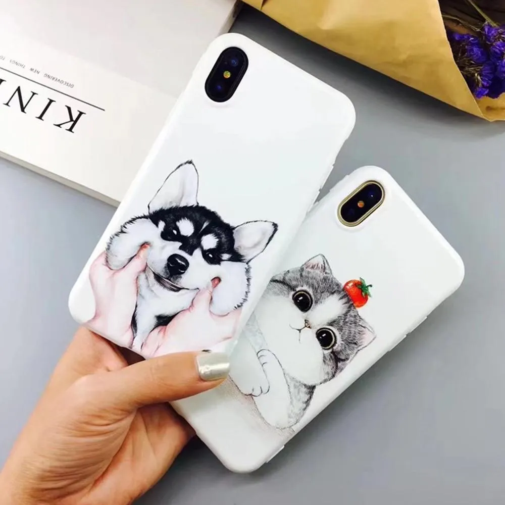 Silicon Phone Case iPhone - Color Print Cover Lovely Dog