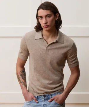 Silk-Cashmere Sweater Polo