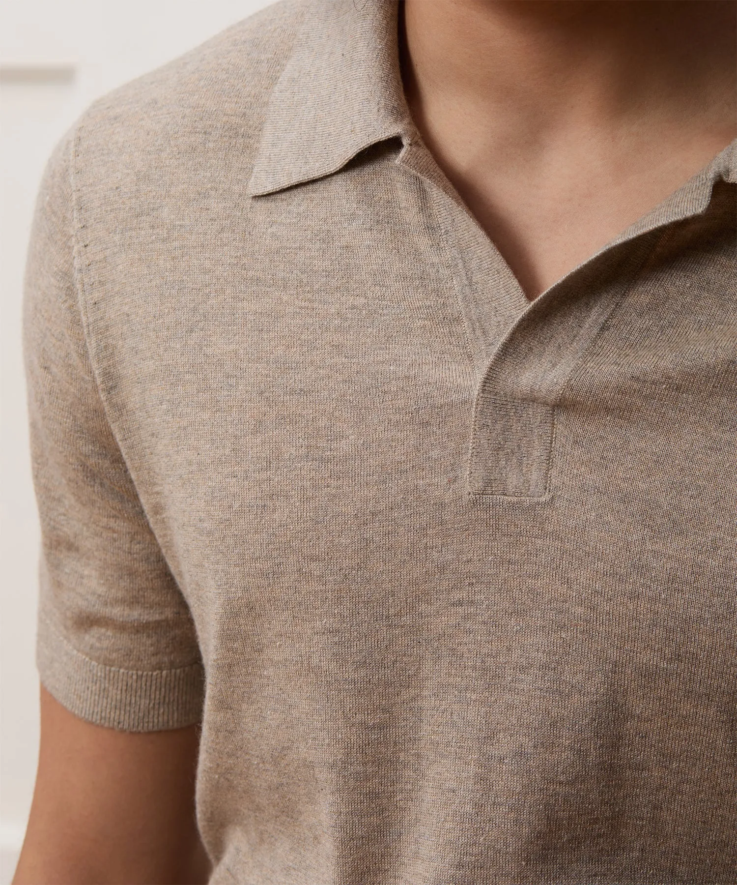 Silk-Cashmere Sweater Polo