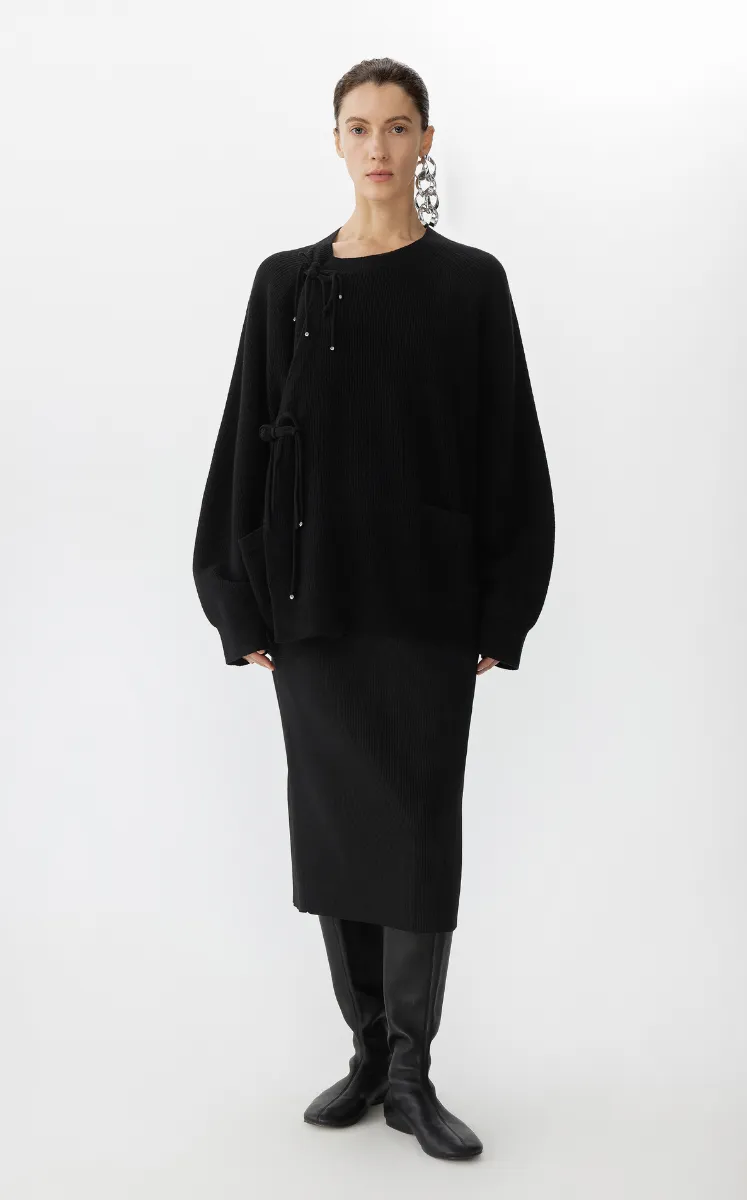 Skirt / JNBY Stretch Polyester Midi Skirt