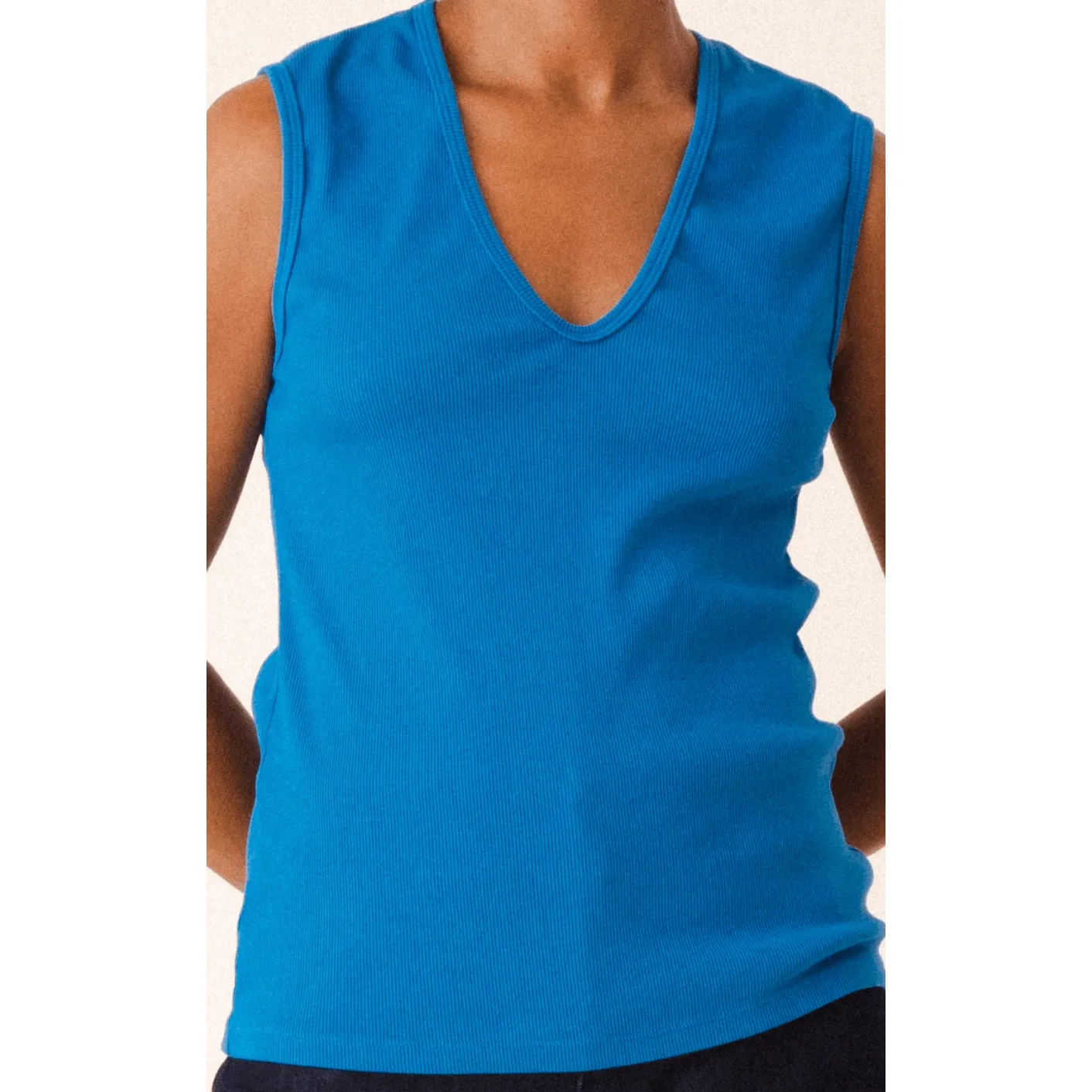 Sleeveless Soft V