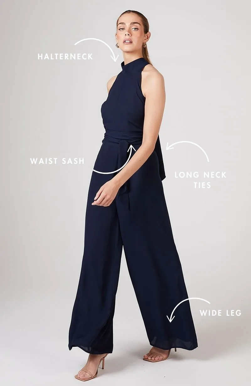 Soho Jumpsuit in Ink Navy Blue