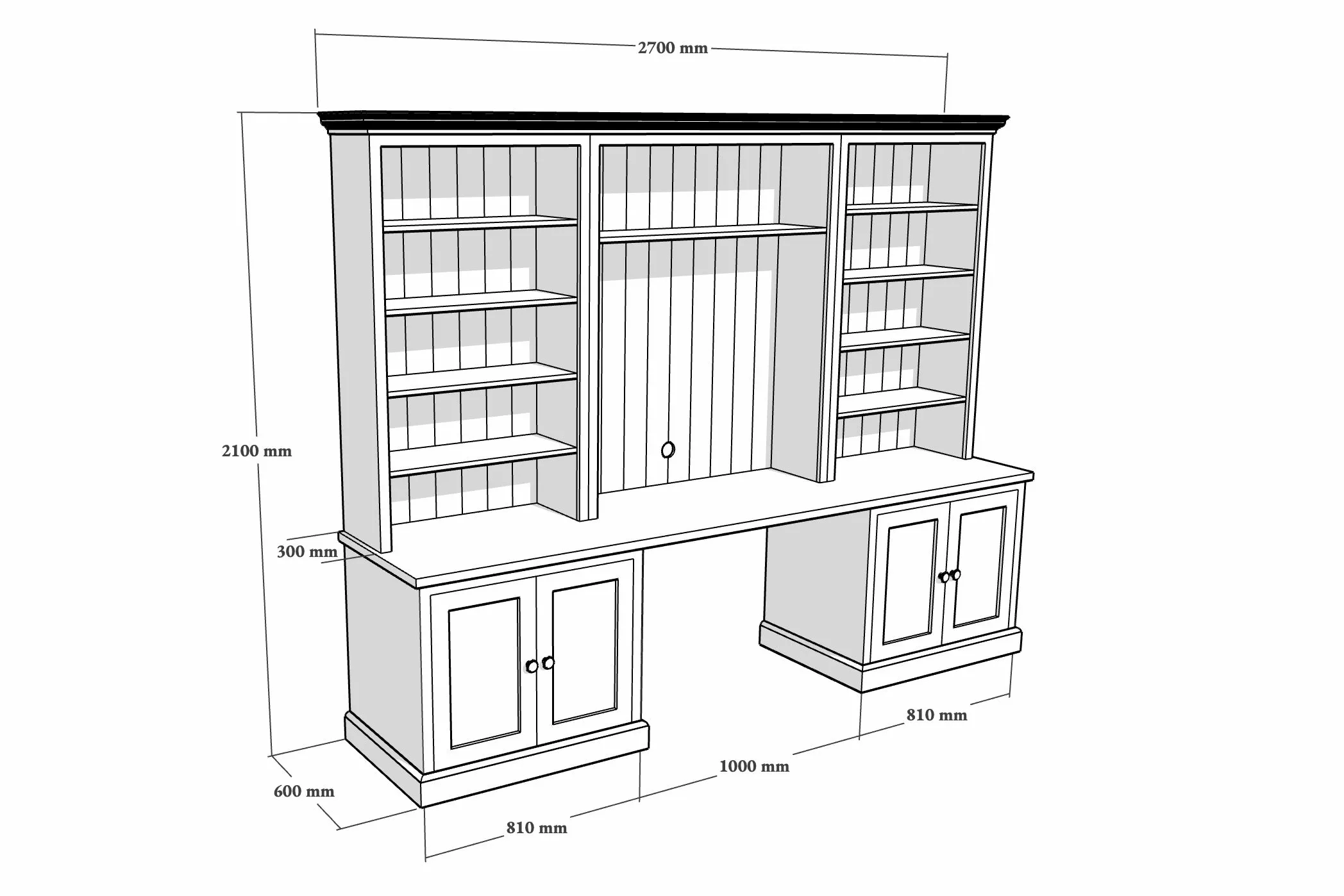 Study Desk Dresser