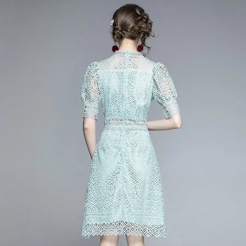 Summer Runway Lace A-Line Dress