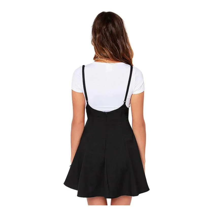 Sura Vintage Black Pleated Dress