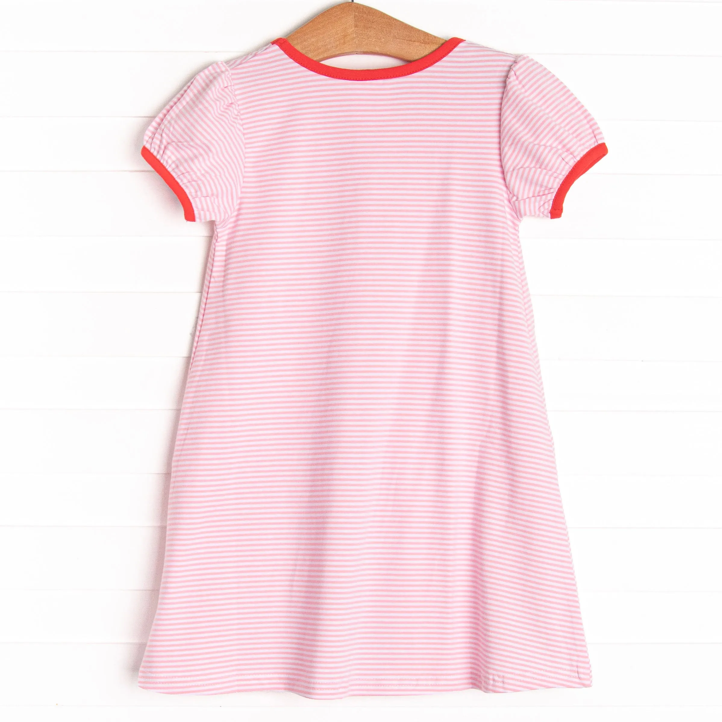 Sweet to the Core Applique Dress, Pink