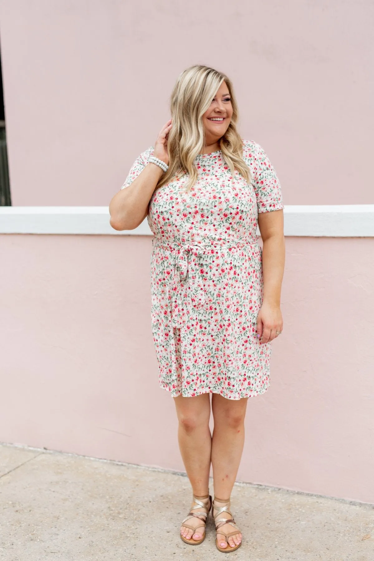 Taught My Heart To Love Floral Dress- Ivory